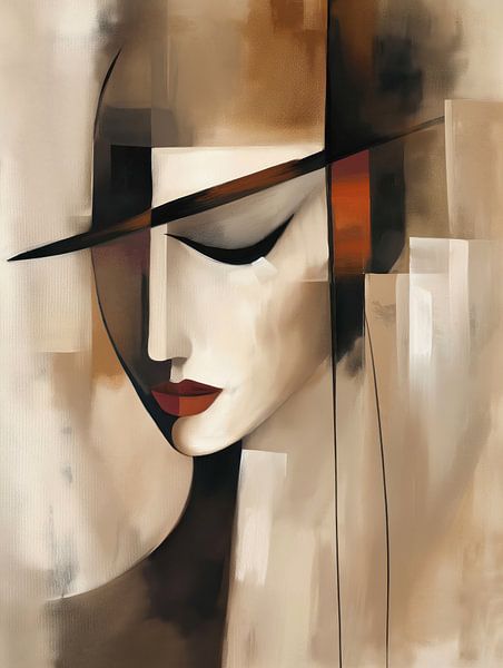 Frau abstrakt von Bert Nijholt