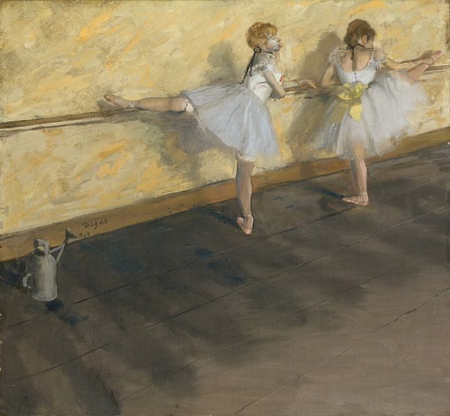Tänzer Üben an der Barre, Edgar Degas von Meisterhafte Meister