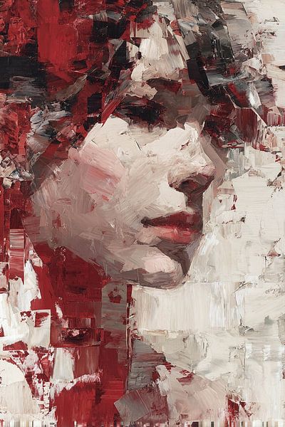 Ihr Schweigen spricht in roten Strichen von Color Square