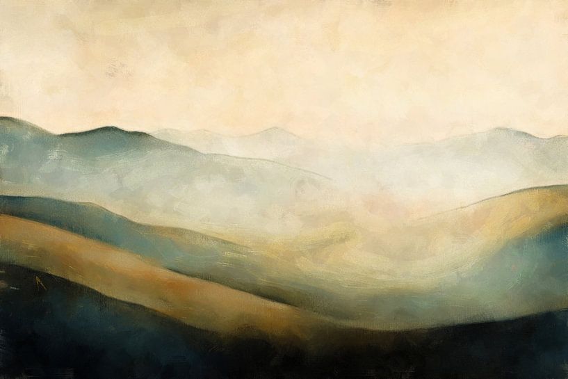 Neblige Hügel von Whale & Sons