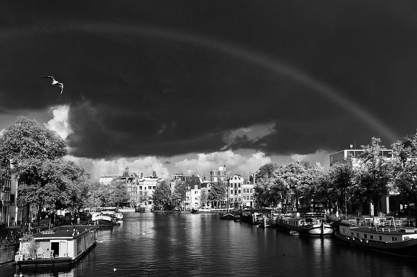 Regenboog over de Amstel par Tom Elst