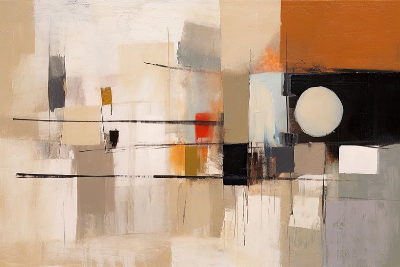 Mammals Gardening | Abstract painting by Eye catching paintings