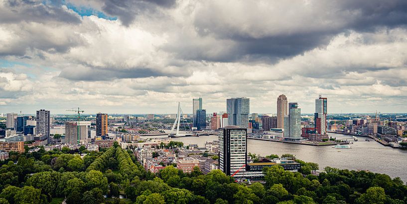 Skyline of Rotterdam from the Euromast (2:1) by Lolke Bergsma