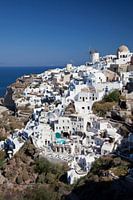 Santorini's white houses