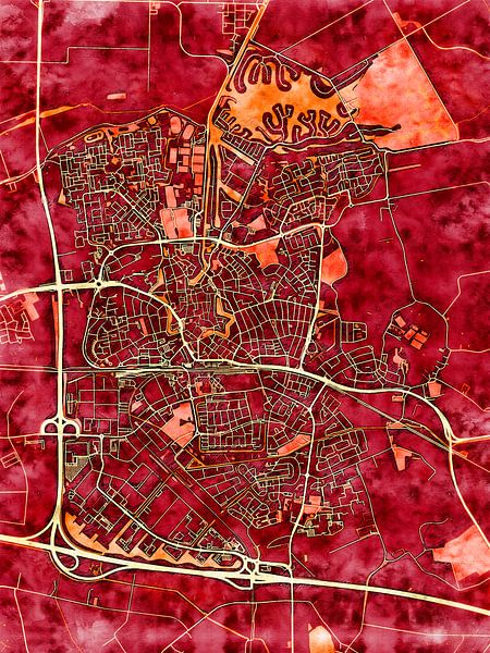 Carte de Goes avec le style 'Amber Autumn' par Maporia