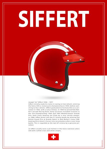 Jo Siffert Helmet by Theodor Decker