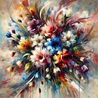 Flowers in colour bouquet