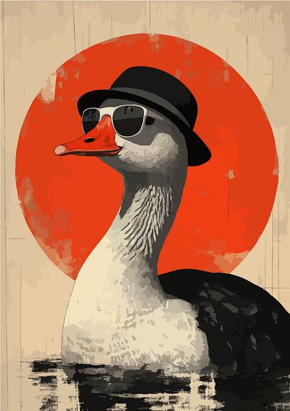 Ente mit Sonnenbrille von Lae
