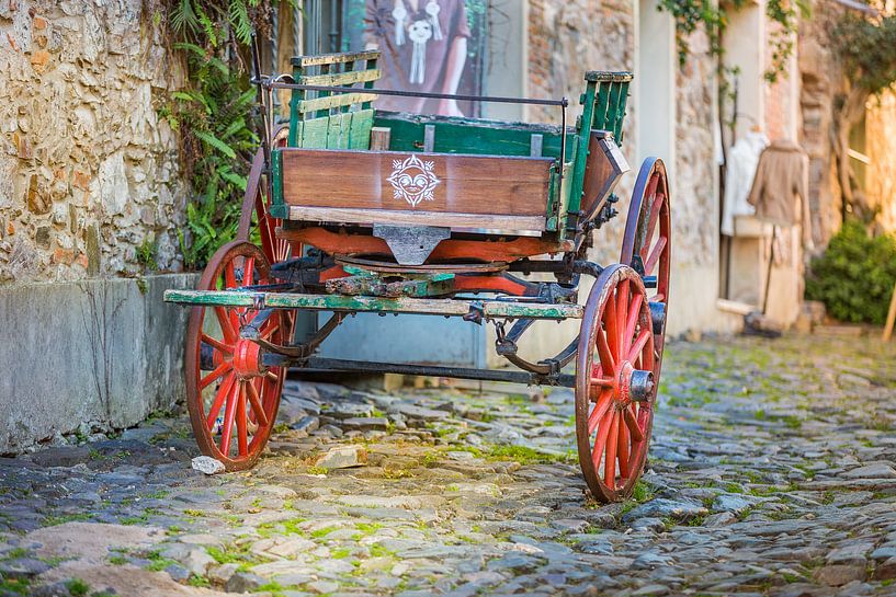 Abandoned Carriage on cobblestones by Jan van Dasler