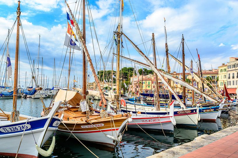 Traditional boats in port of Sanary-sur-Mer , Var, France by 7Horses Photography