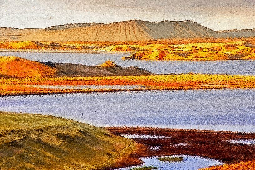 Craters at sunset by Frans Blok - photos, art and other wall decoration