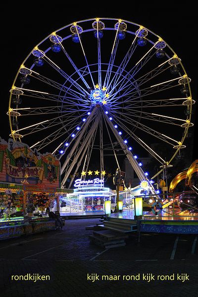 Reuzenrad bij avond von Bargo Kunst