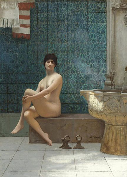 Badende am Brousse-Pool, Jean-Léon Gérôme von Meisterhafte Meister