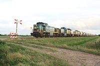 De Lineas treinen in Tussenklappenpolder Nederland (5005)