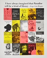 Paradise is a library, 2015, (screen printing)