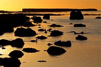 Sonnenuntergang Nordstrand von Helgoland