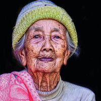Old woman in Bali