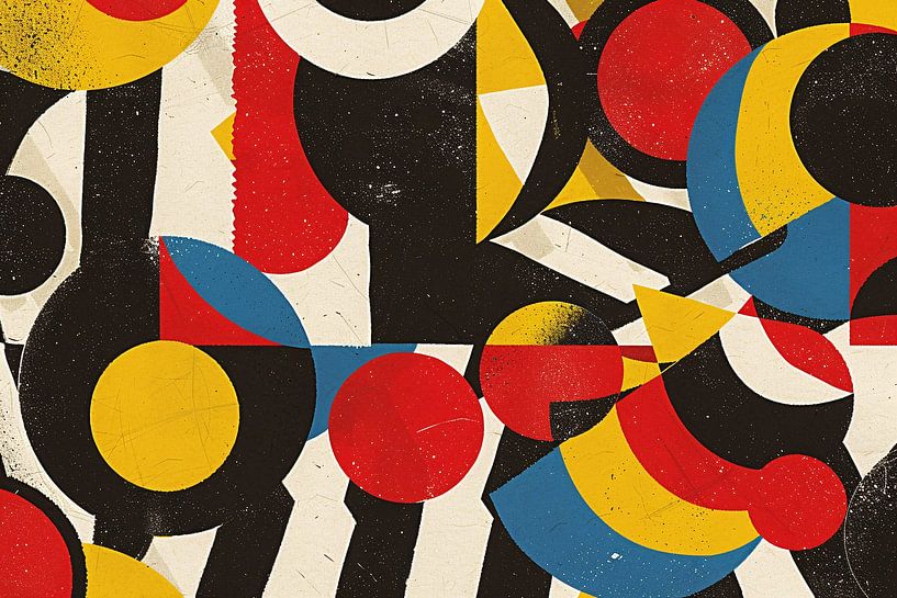 Composition géométrique de couleurs et de formes par Imperial Art House