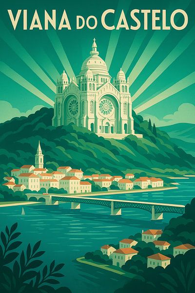 Viana do Castelo Basilica Poster by Travel Shop