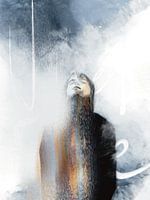 Vrouw in de storm - Collage