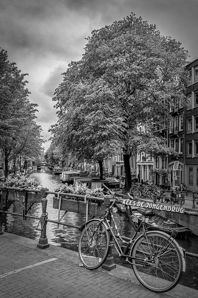 AMSTERDAM Bloemgracht | Monochrom von Melanie Viola