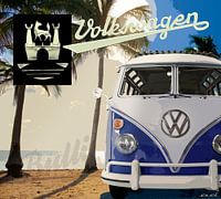 Volkswagen T1 Samba 1966 Blue