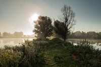 Castellumpad Arnhem bij zonsopkomst