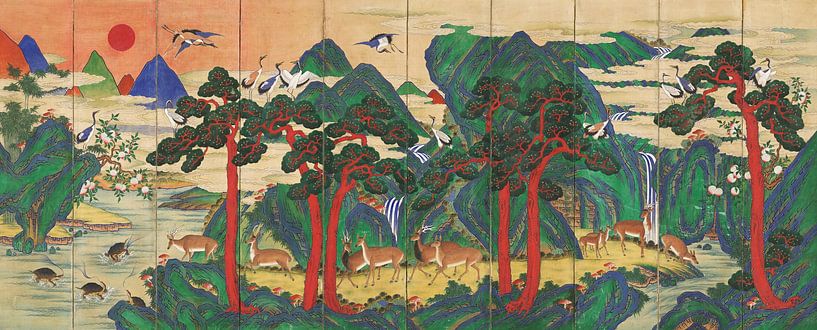 Zehn Langlebigkeitssymbole von Meisterhafte Meister