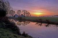 Schleuse bei Sonnenaufgang