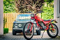 Fantic 50 Trial vor Alfa Romeo Bertone