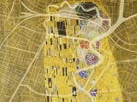 Karte von Haarlem Centrum dem Kuss von Gustav Klimt