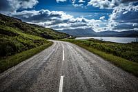 Road along Loch Assynt - Highland - Scotland