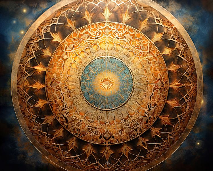 Symmetrisch von Abstraktes Gemälde