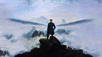 Wanderer über dem Nebelmeer - Caspar David Friedrich