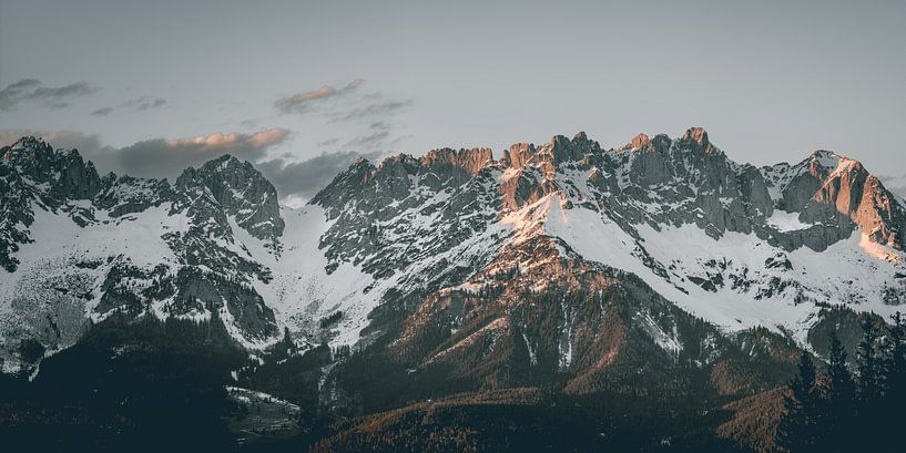 Mountain Peaks Panorama by Sophia Eerden