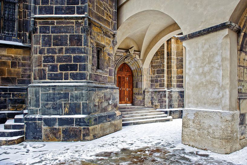 Entrée de la cathédrale St Vitus par Rene du Chatenier