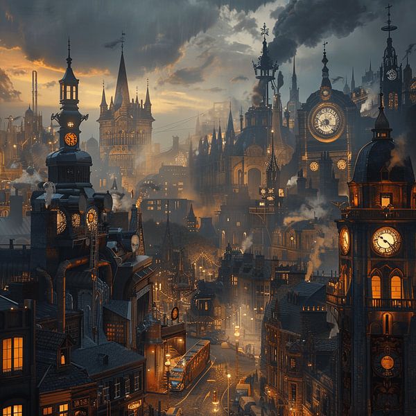 Paysage urbain au crépuscule par yepta dwi sutrisno