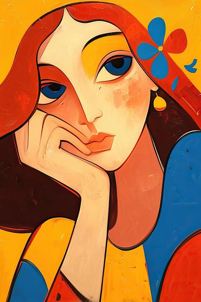 Pop-Art-Porträt von Kunst Laune