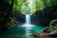 Verborgener Wasserfall im dichten Dschungel: Ein Ort der Geheimnisse