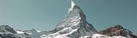 Matterhorn mountain with small cloud on top