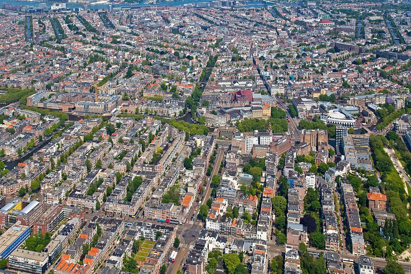 Luftfoto alter Westen in Amsterdam von Anton de Zeeuw