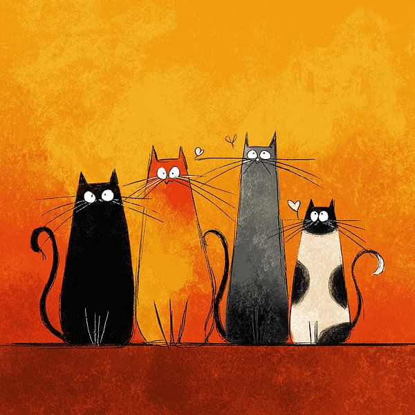 Das Lied der vier Katzen von Karina Brouwer