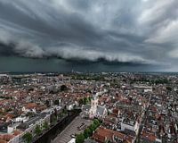 Sturm über der Waag in Alkmaar