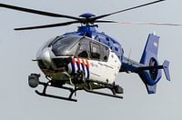 Dutch police helicopter in flight