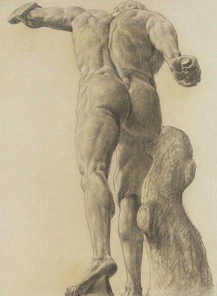 Xu Beihong, Plaster sculpture of a male nude, 1920s by Atelier Liesjes