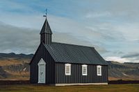 Die Schwarze Kirche von Búðir, Island