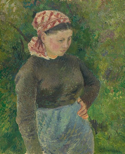 Camille Pissarro, peasant woman, 1880 by Atelier Liesjes