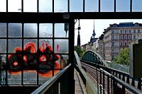 Station de métro populaire de la ligne U2 sur l'Eberswalde Strasse