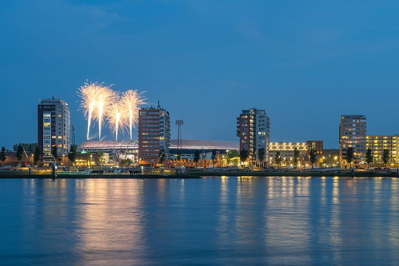 Le stade Feijenoord à Rotterdam lors de la toute dernière série de concerts au stade par MS Fotografie | Marc van der Stelt