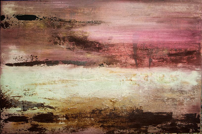 Roter Himmel 02 von Willie Roosenbrand Art